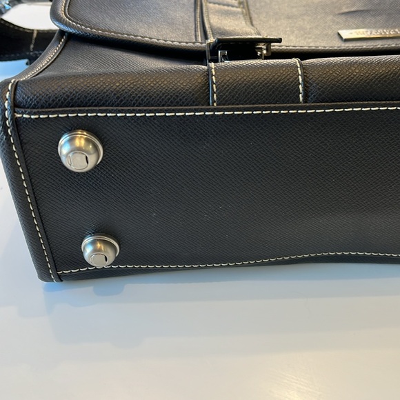 Kenneth Cole REACTION “Big Bag Wolf” Large Black Business Bag Fabric NWT - Picture 5 of 15